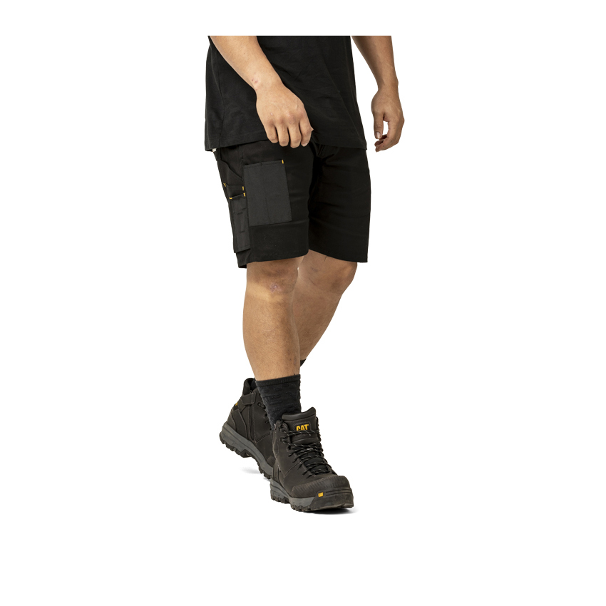 Caterpillar Machine - Mens Work Shorts - Black - NZ (156IRZONG)